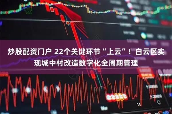 炒股配资门户 22个关键环节“上云”！白云区实现城中村改造数字化全周期管理